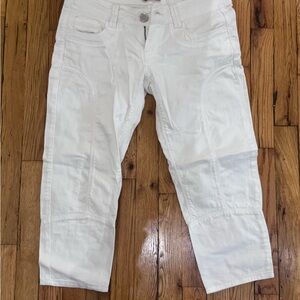 Jean Paul Gaultier White cropped Denim Pants